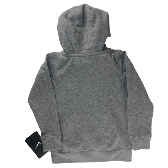 NWT Nike Kids Heather Grey Hoodie Sweatshirt - Size S (4-5yrs) - Picture 2 of 9